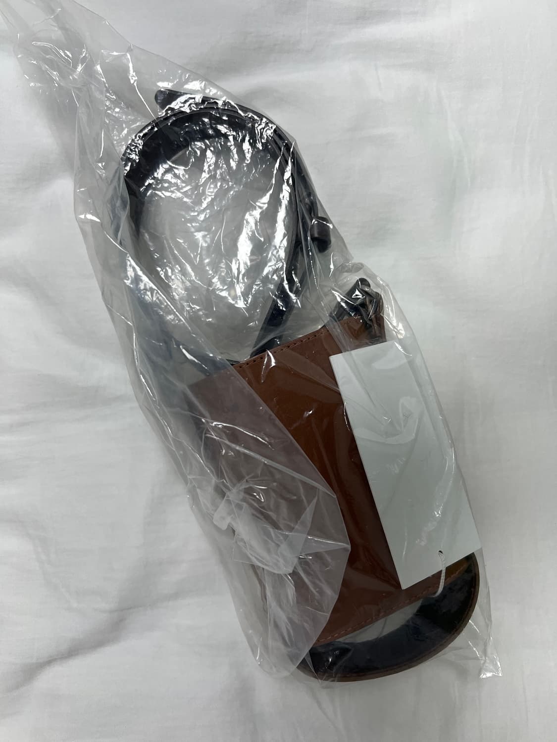 STU Water Bottle Leather Bag Brown 상품이미지5