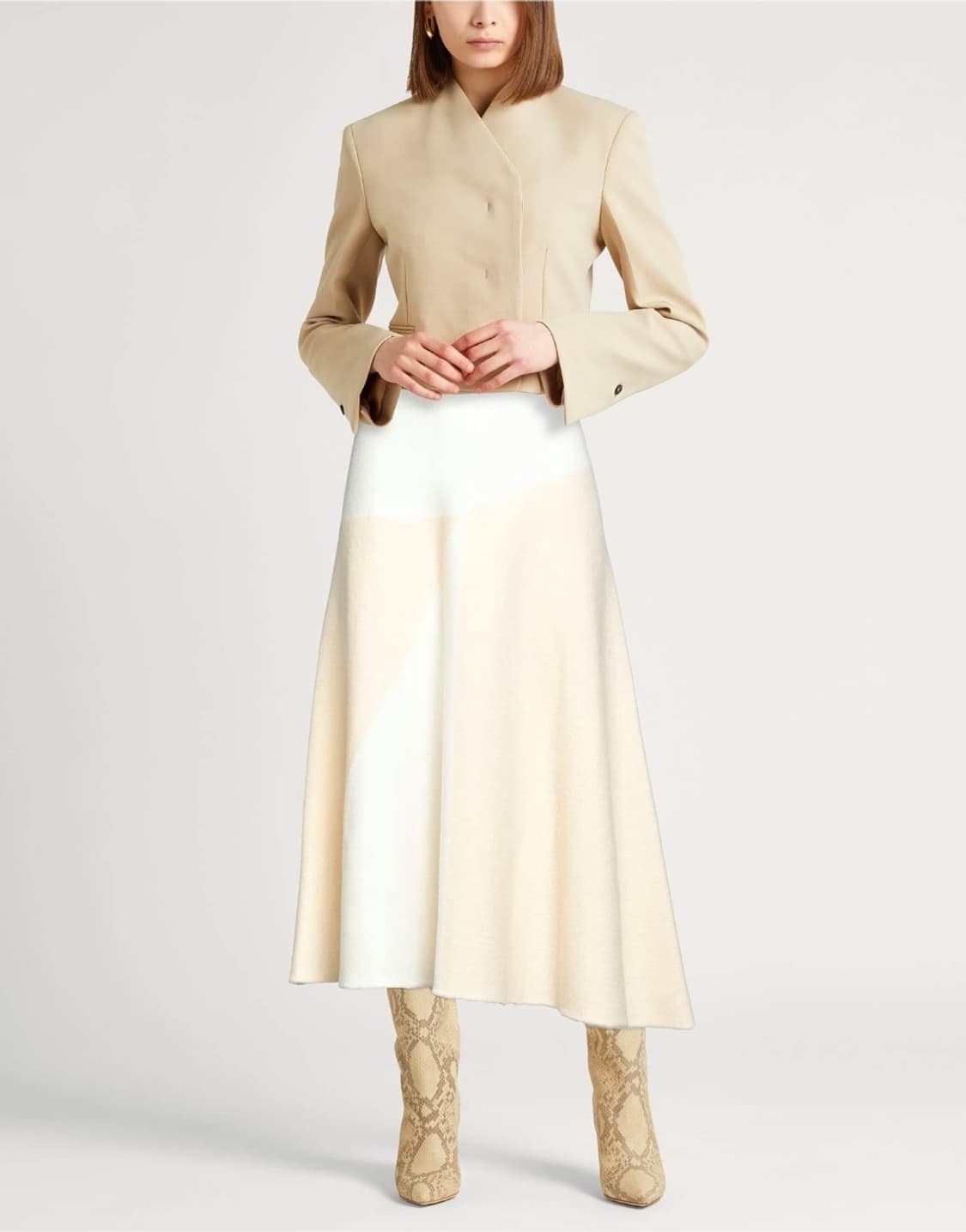 새상품 질샌더 니트 플레어 스커트 치마 상품이미지1