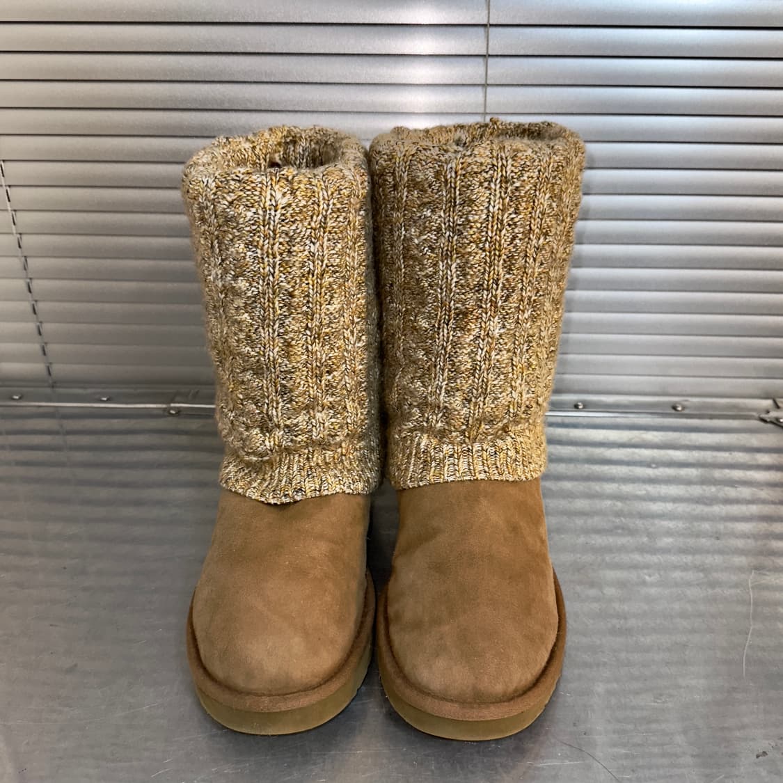 00s Y2K 희귀 니트 레그워머 어그 부츠 ⠀⠀ 상품이미지3