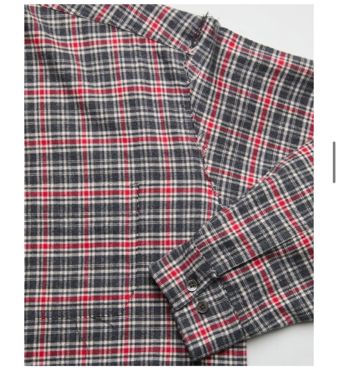 쿠어 / 컷오프 체크 셔츠 상품이미지3