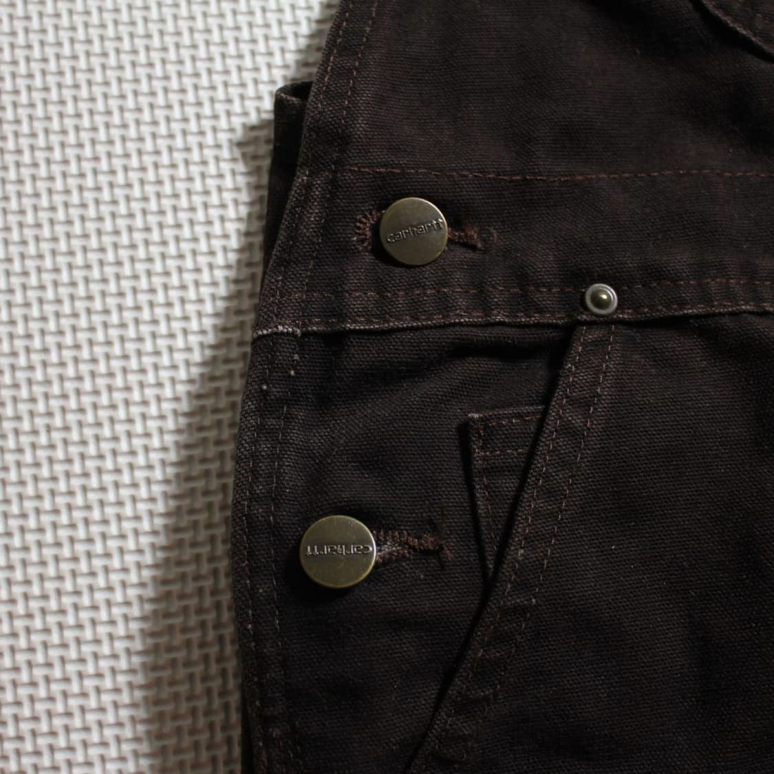 Carhartt 칼하트 다크 브라운 오버롤 멜빵 팬츠  상품이미지5