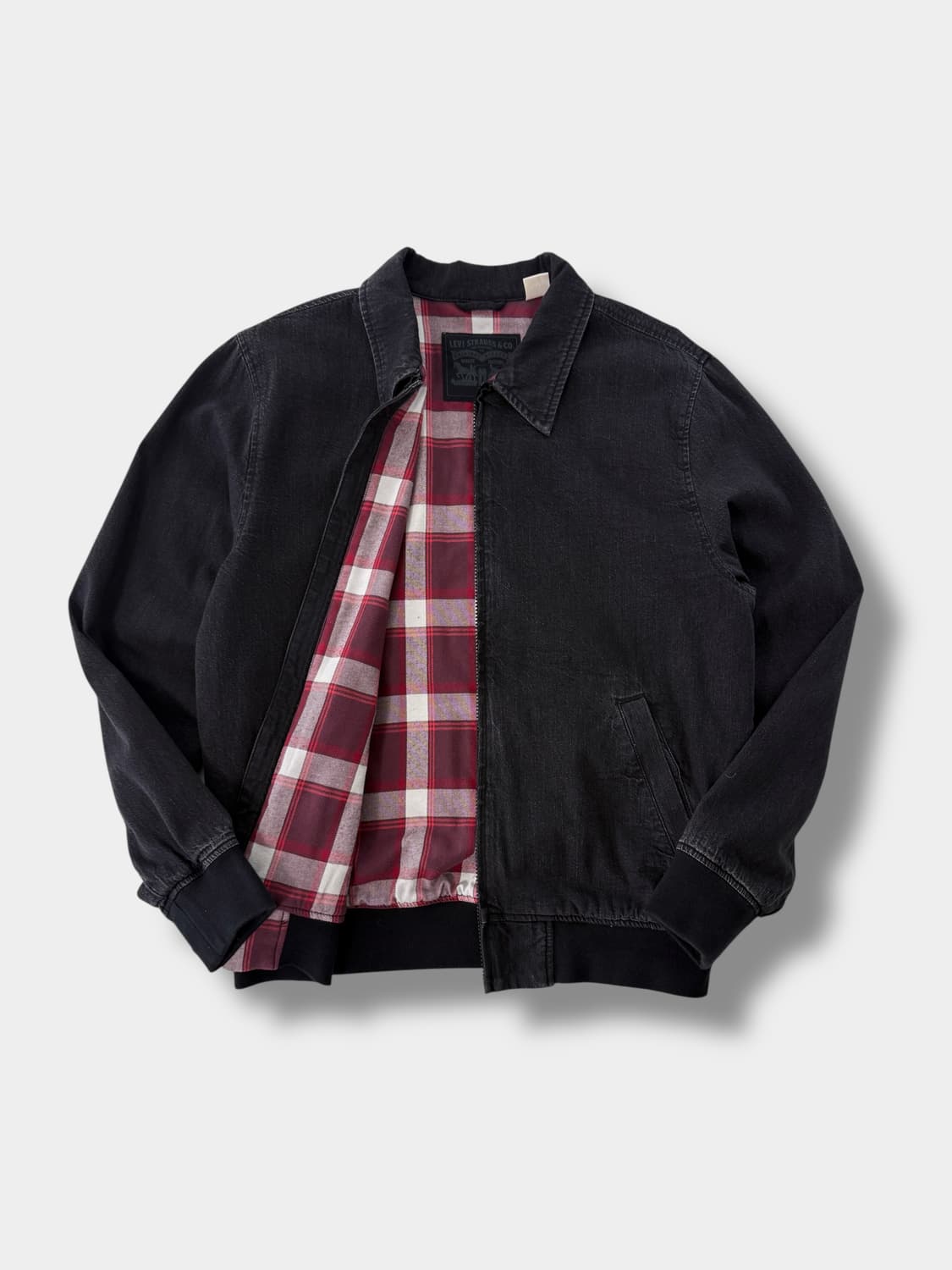 리바이스 루즈핏 블랙 데님 스윙 워크 자켓 상품이미지1