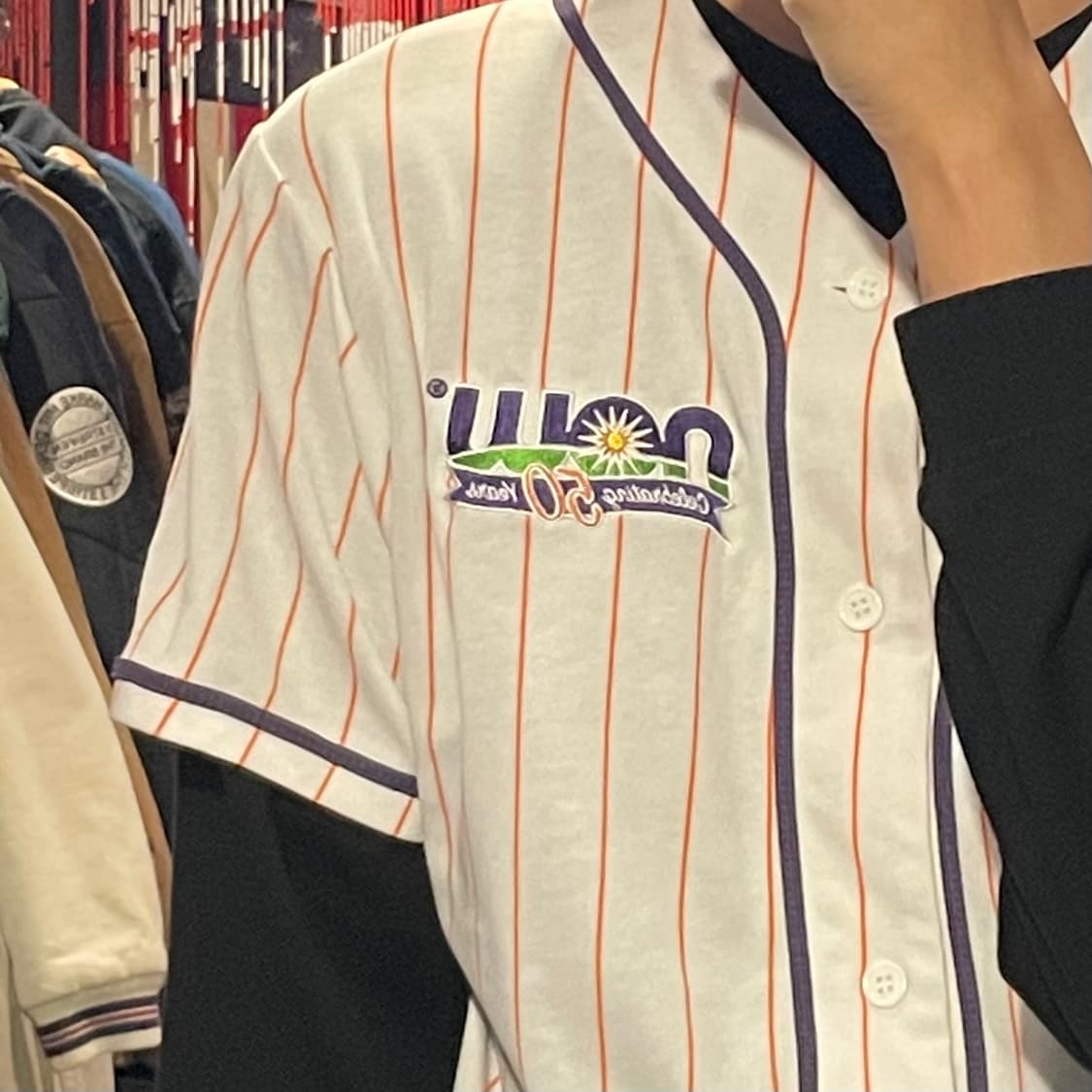 [IM] NOUU No.50 화이트 스트라이프 반팔져지 상품이미지5