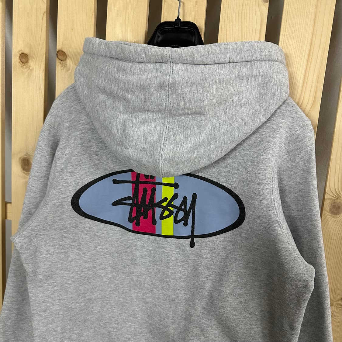 (S) 스투시 그레이 빅로고 후드티 상품이미지6