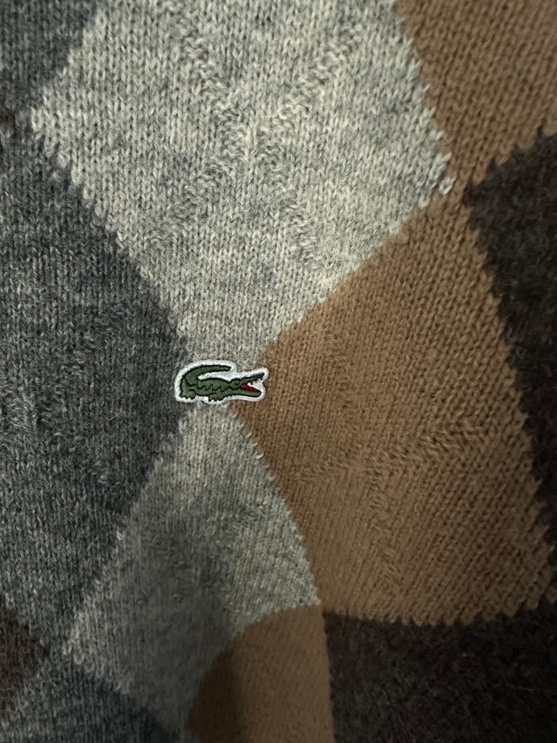 라코스테 메이드 인 재팬 아가일 울 니트 상품이미지6