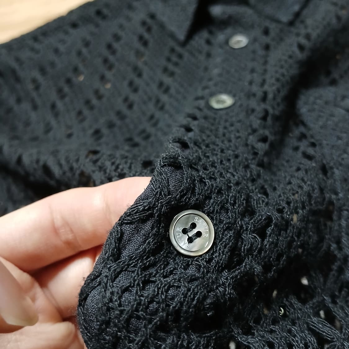 SATUT 세터 망사 그물 시스루 셔츠 니트 상품이미지5