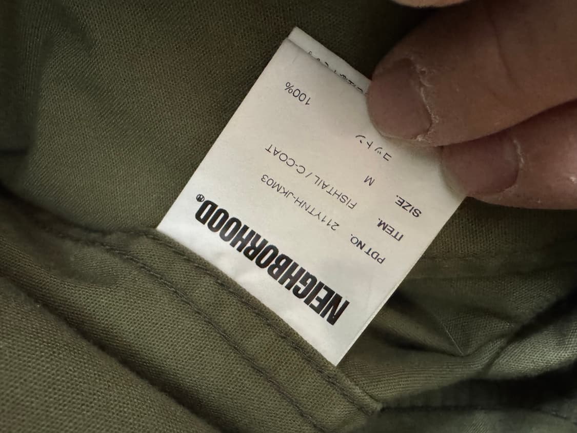 21ss 네이버후드 피쉬테일 올리브 M 상품이미지8