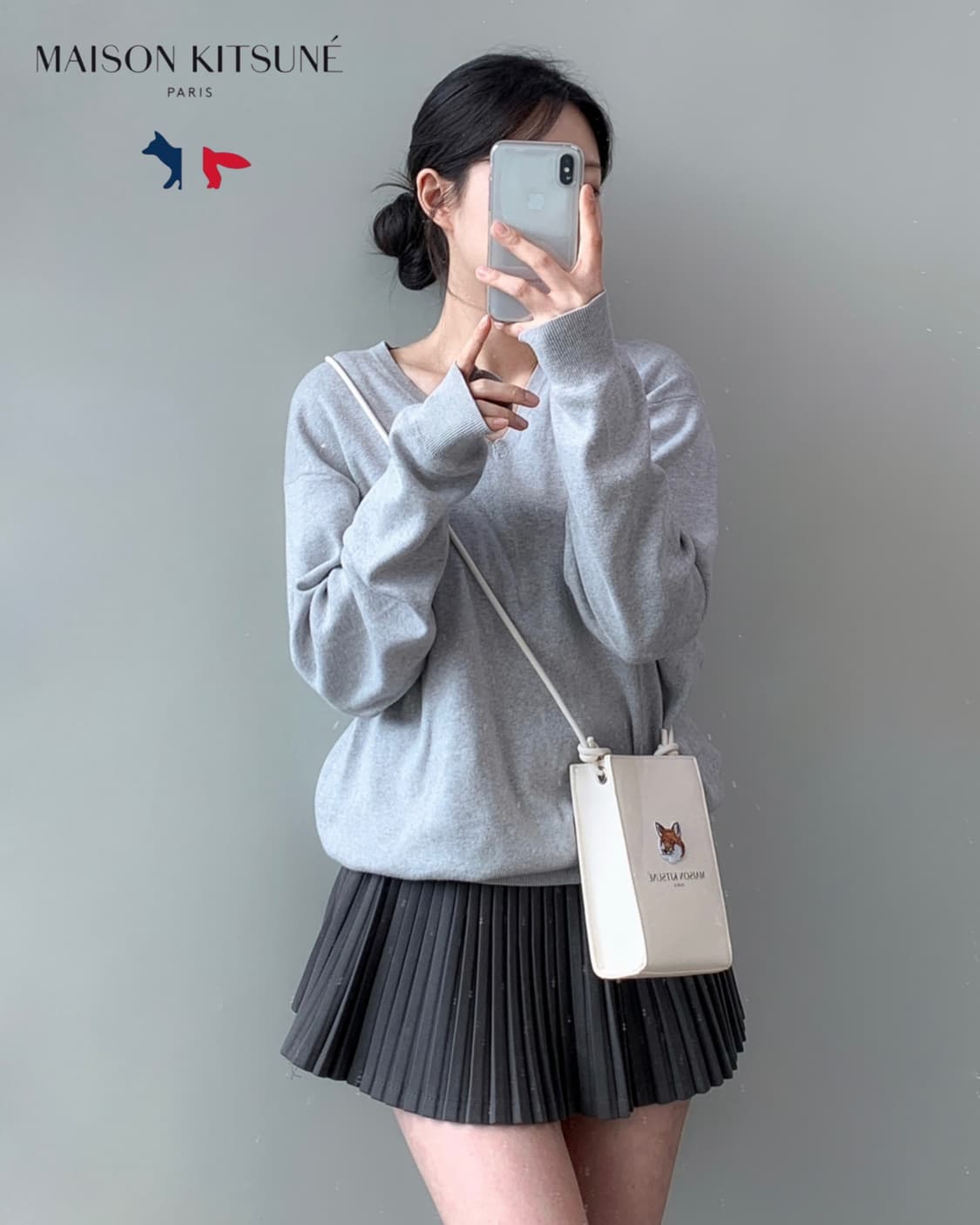 메종키츠네 X 라네즈 폰 홀더백 상품이미지2