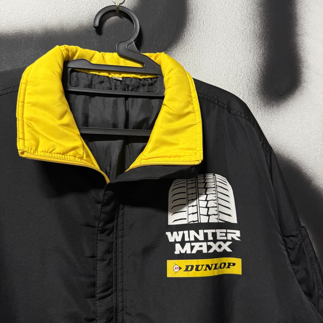 Dunlop 던롭 올드스쿨 빅 프린팅 배색 레이싱 자켓 상품이미지3