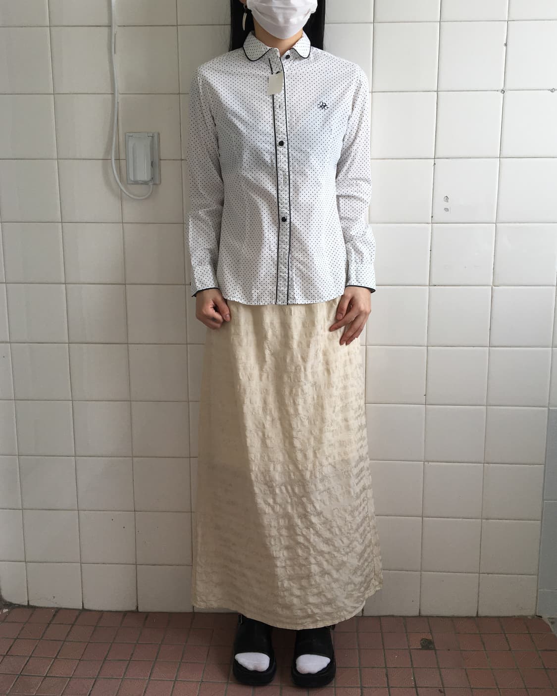 Dot pattern blouse 상품이미지1