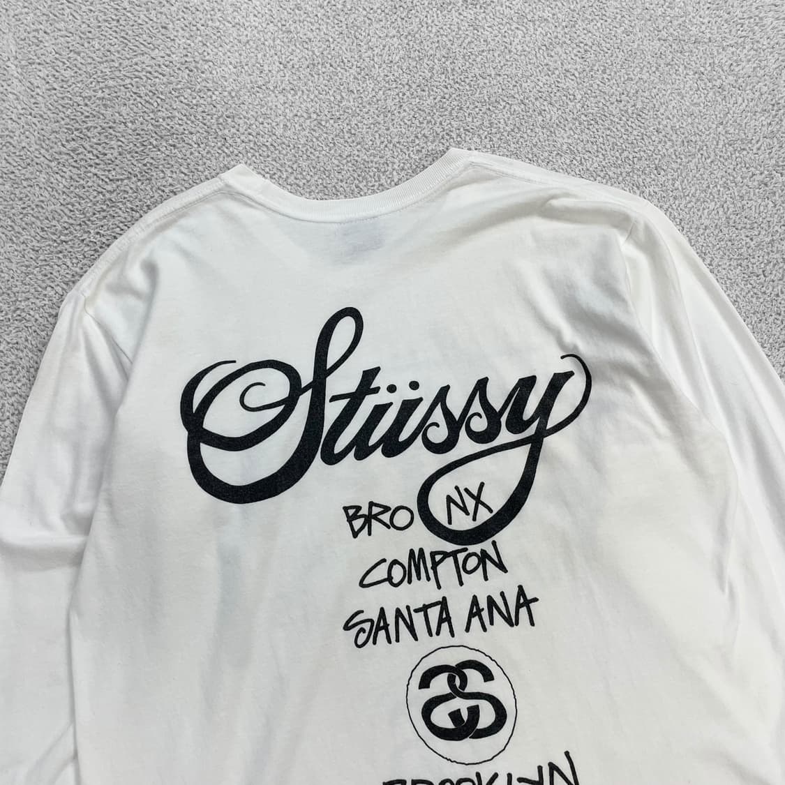 스투시 Stussy 월드투어 롱슬리브 화이트 상품이미지4
