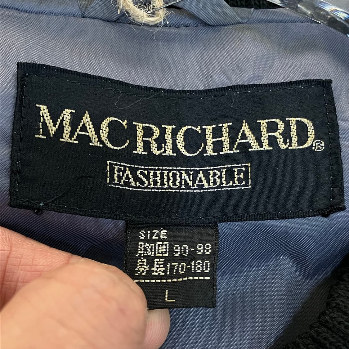 VTG 빈티지 그레이 바시티 자켓 L 상품이미지2