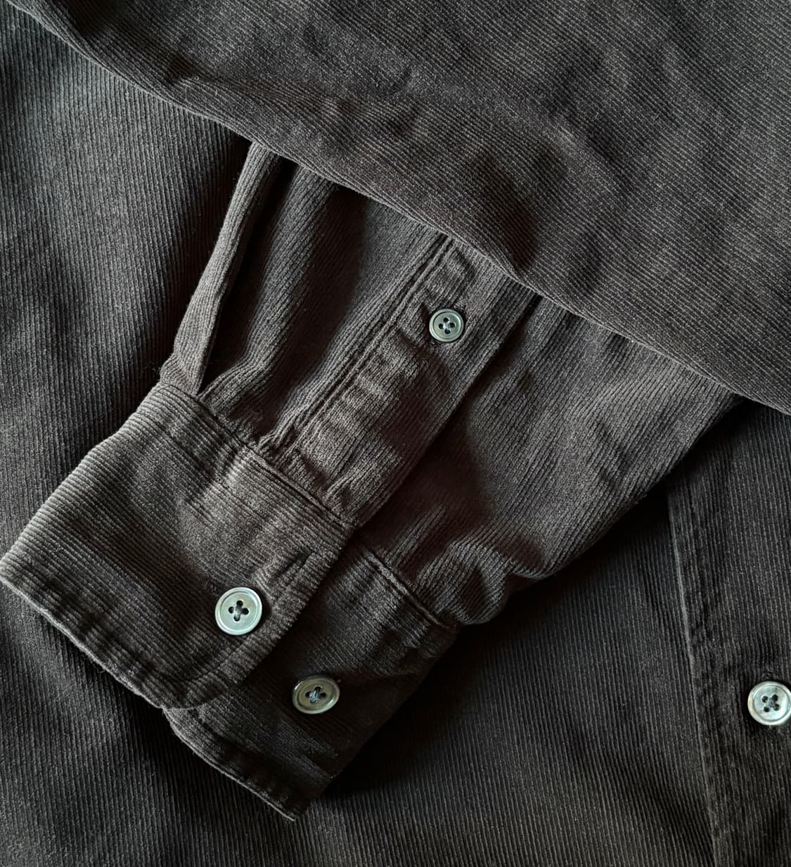 스테디에브리웨어 릴렉스드 코듀로이 셔츠 다크브라운 1사이즈 상품이미지5