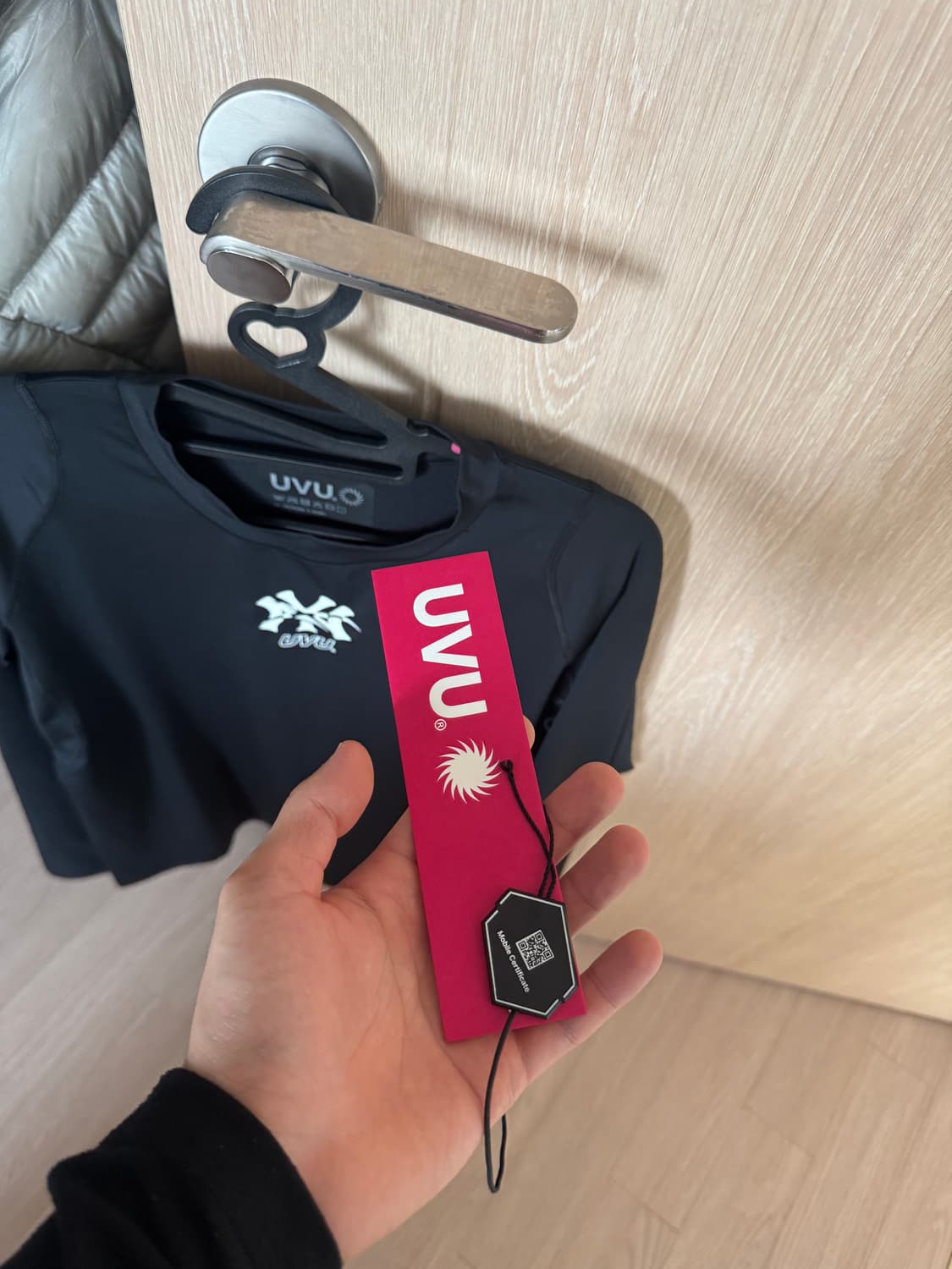 UVU 롱슬리브 트레이닝 티셔츠 L 블랙 상품이미지7