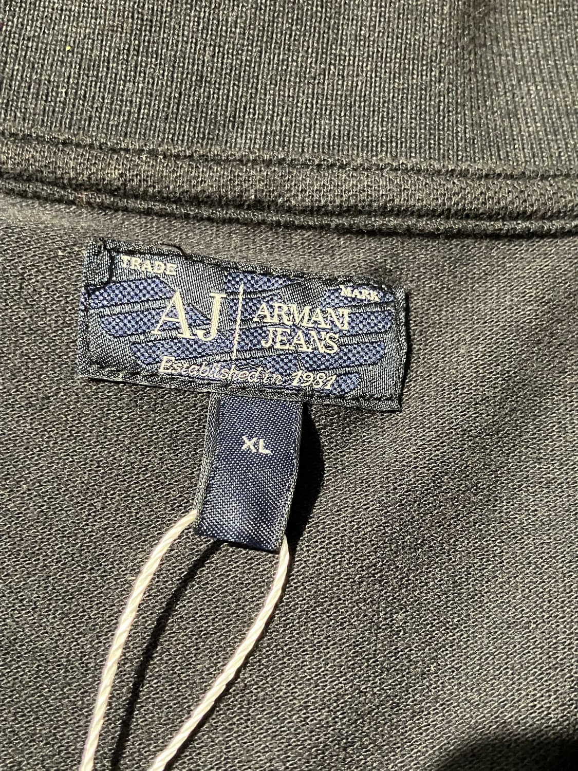 Armani Jeans 오렌지 스트라이프 반팔 카라 티셔츠 XL 상품이미지6