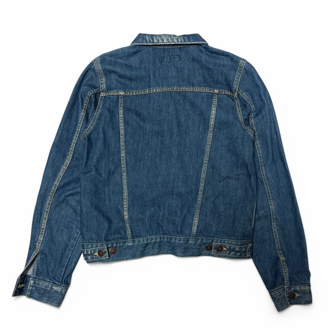 Vintage Washed Denim Trucker Jacket 상품이미지3