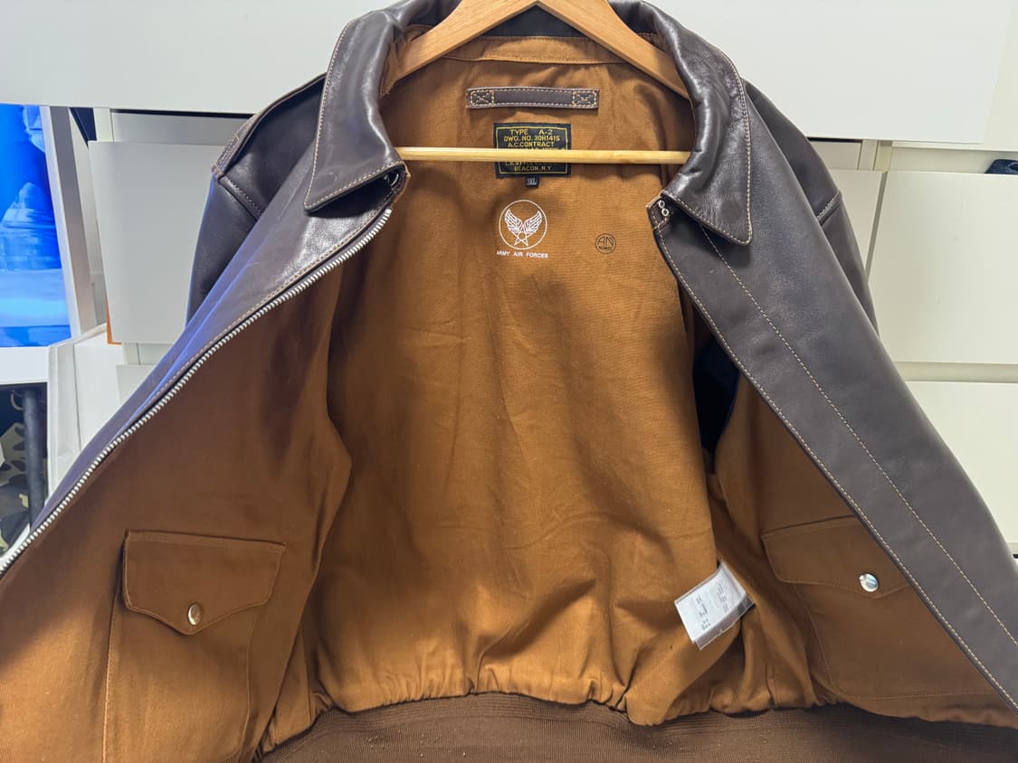 VELUOKLDLY A-2 가죽자켓 3XL 상품이미지6