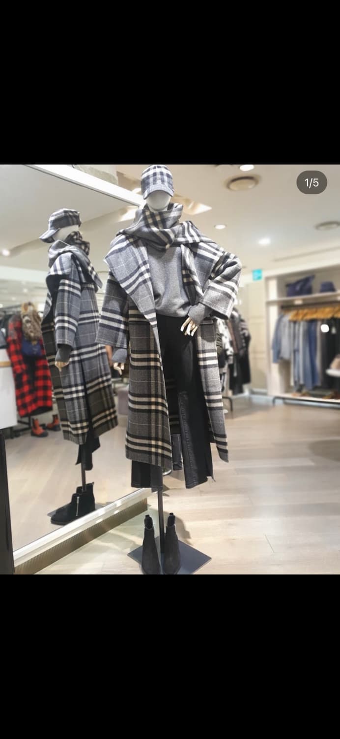 토템 체크 머플러 + 한섬 편집샵 장갑 톰그레이하운드  상품이미지8