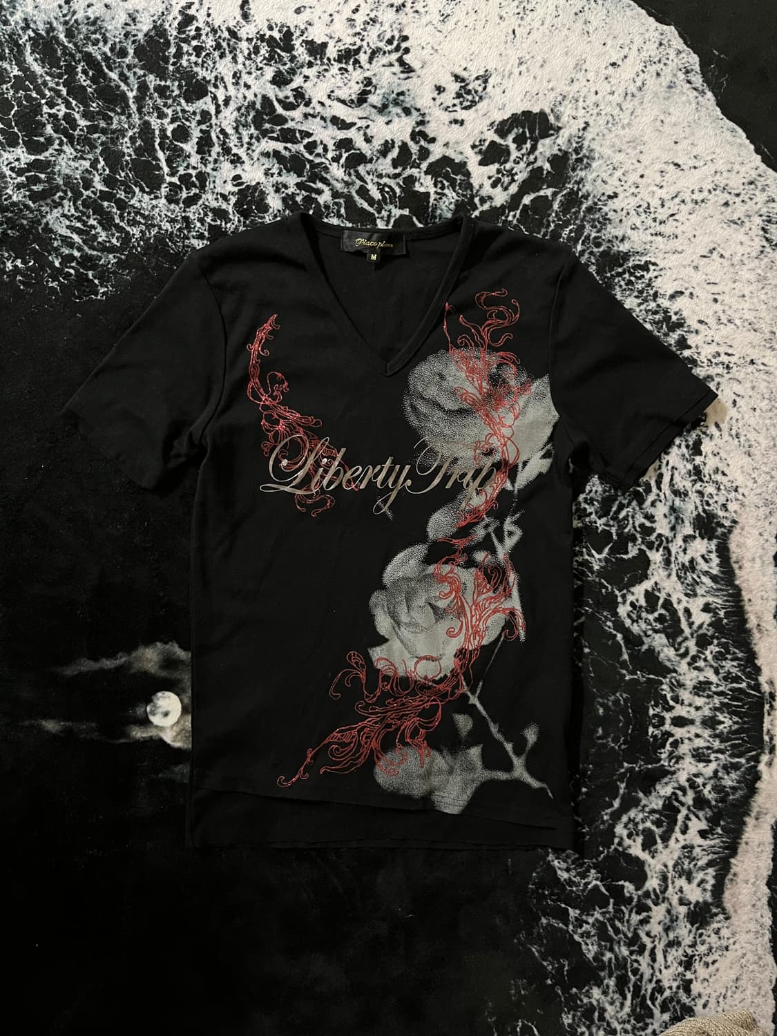 로즈 딱붙반팔티 상품이미지1