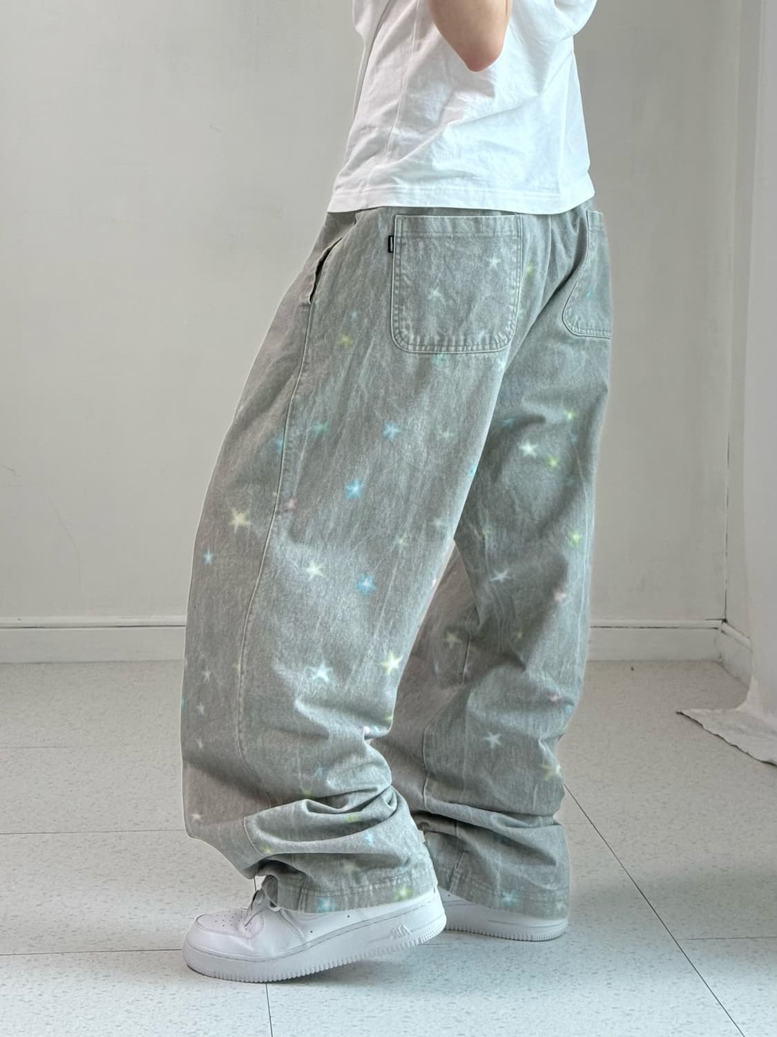 위캔더스 그레이 스타 팬츠 상품이미지3