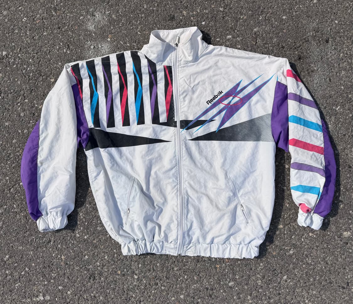 90s 빈티지 올드스쿨 리복 바람막이 자켓 XL 788 상품이미지1