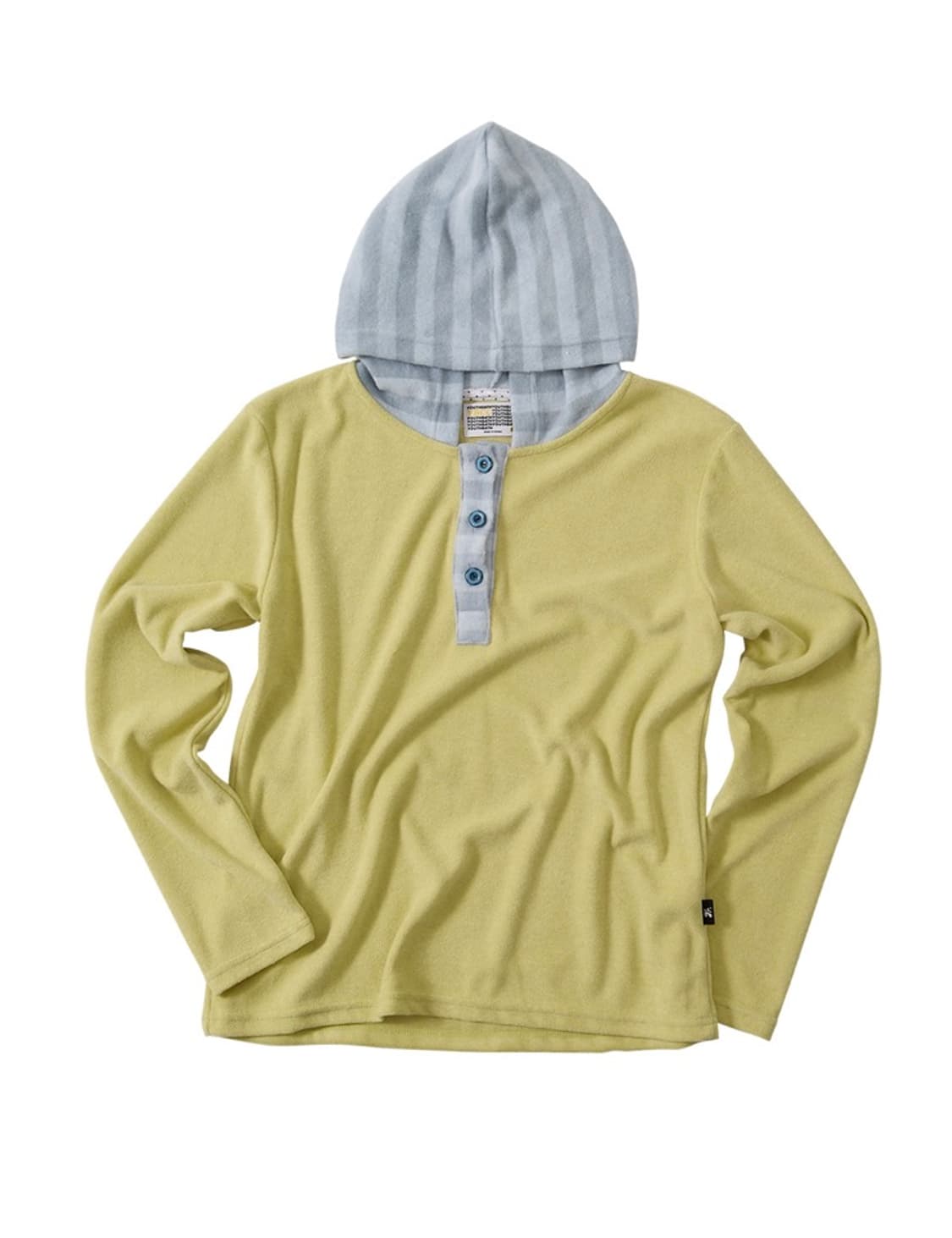 유쓰배쓰 라임색 헨리넥 후드티셔츠 상품이미지1