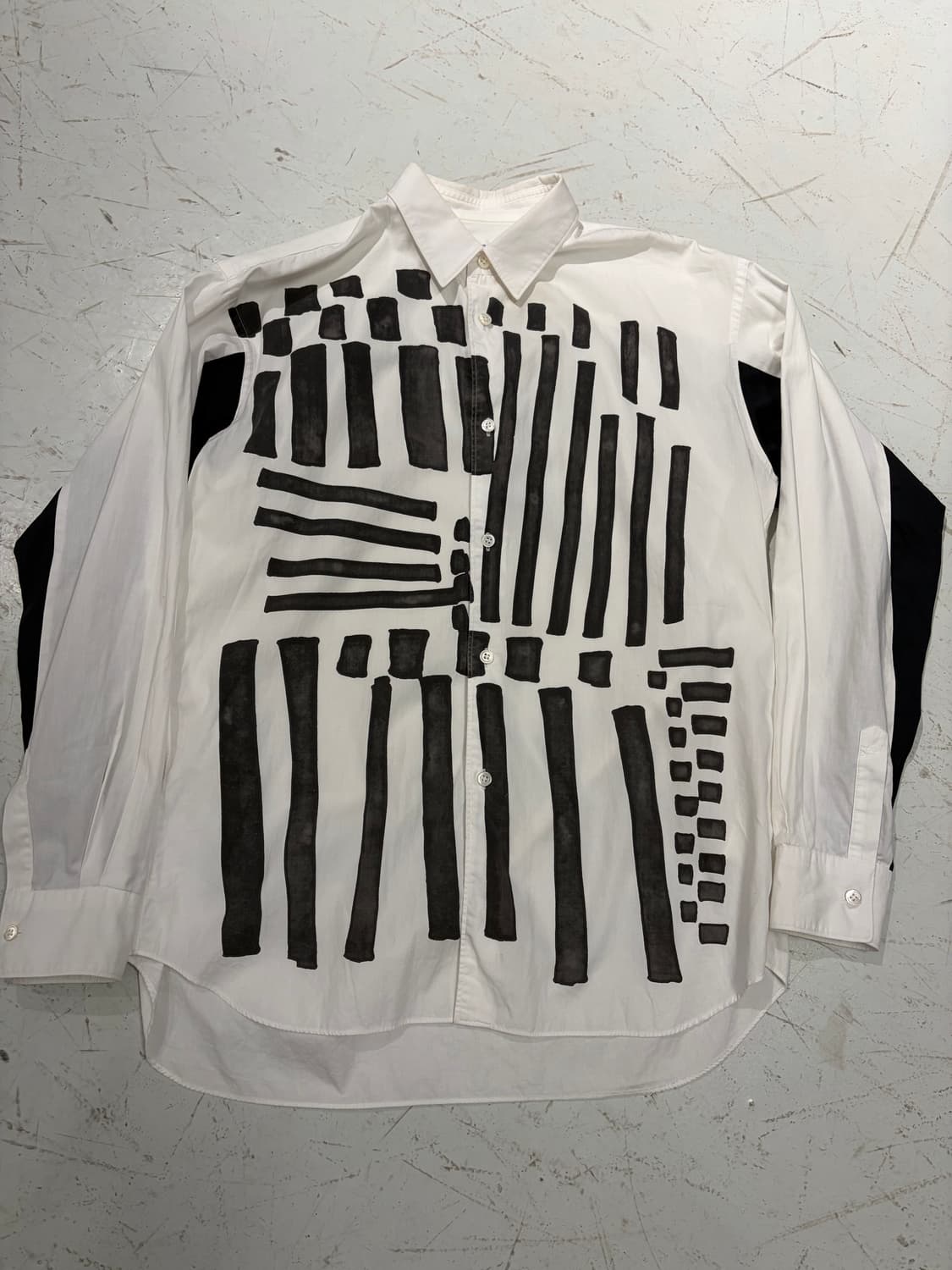 Comme des Garçons Shirt 블랙 그래픽 패턴 셔츠  상품이미지3