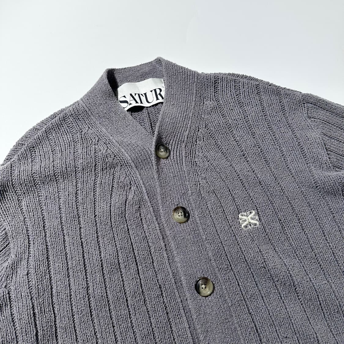 22fw 세터 파로 오버 사이즈 부클 가디건 상품이미지3