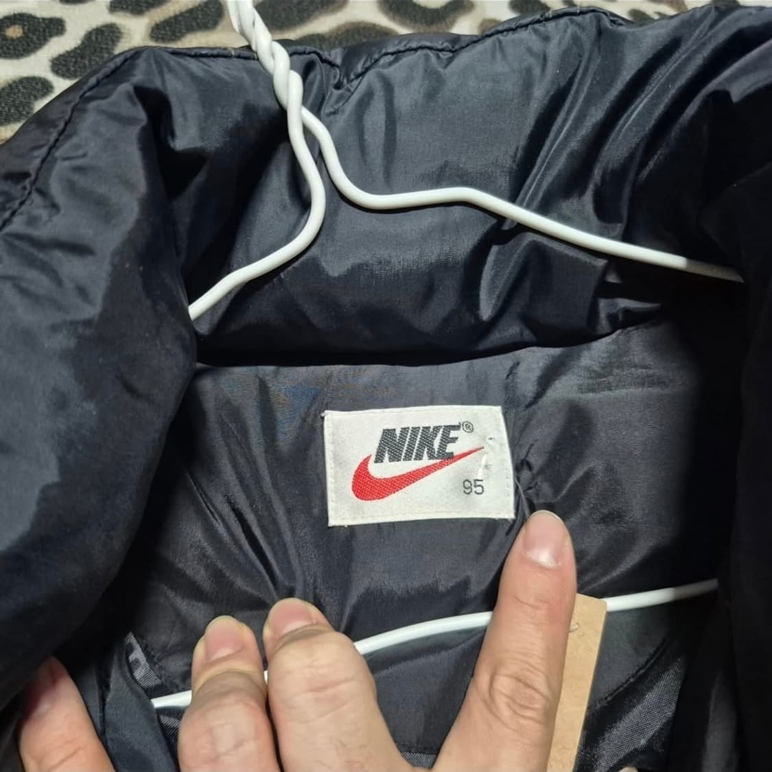 (희귀)90's 나이키 올드스쿨 어센틱 벤치 코트 패딩 L 상품이미지5