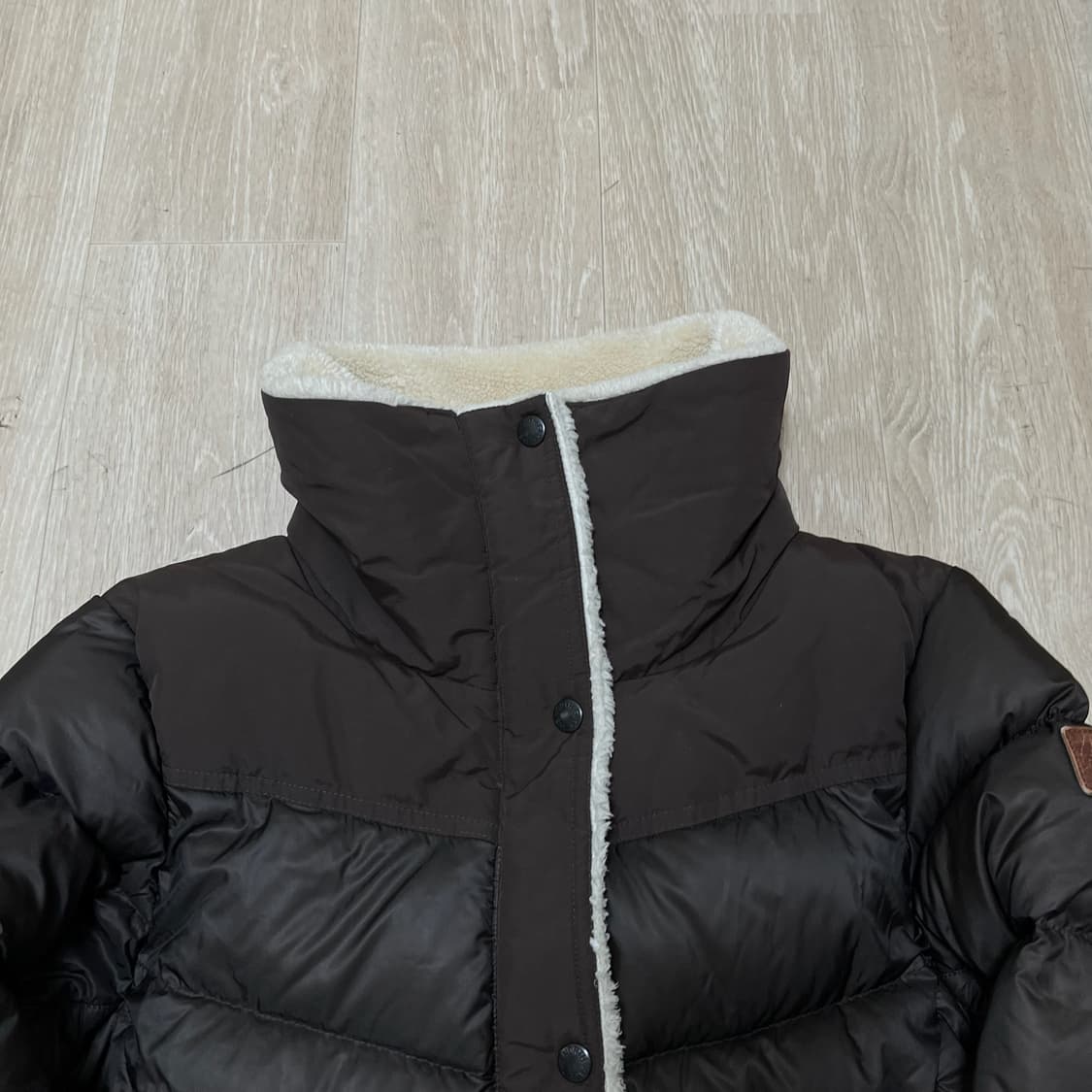 노스페이스 여성 구스다운 쉐르파 양털 롱패딩 XL/95  상품이미지2