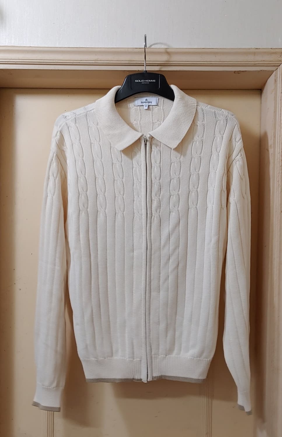 아워스코프 크림 꽈배기 꽈배기니트 상품이미지2