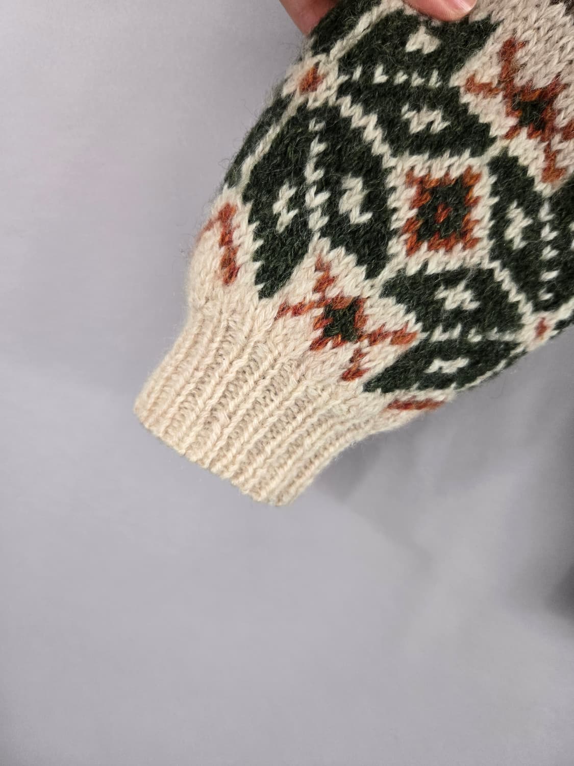 [무료배송] 다람쥐 크리스마스 노르딕 양모 울100 일본 스웨터 니트 상품이미지5