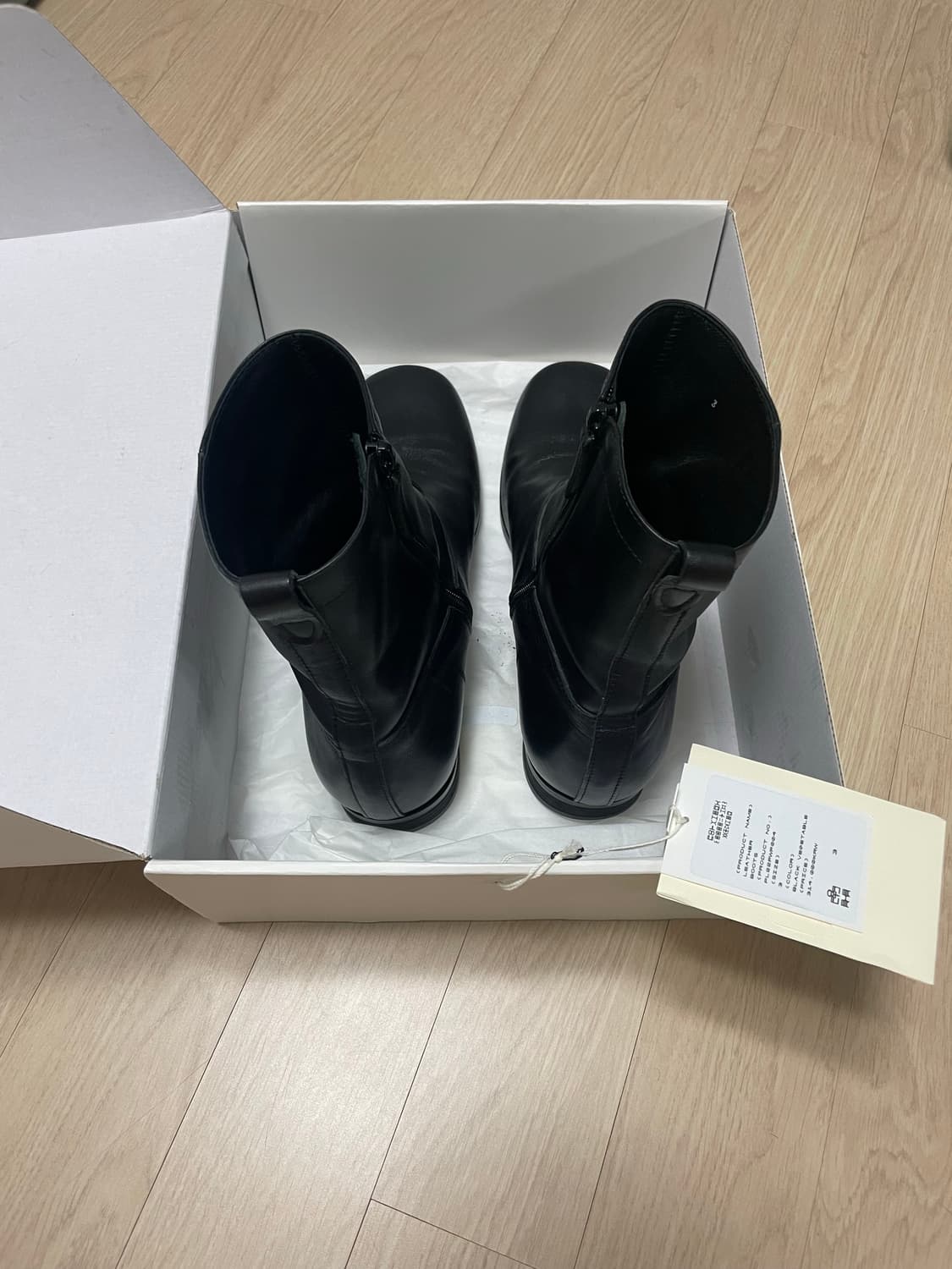 [3] 폴리테루 레더 부츠 블랙(반무광) 상품이미지4