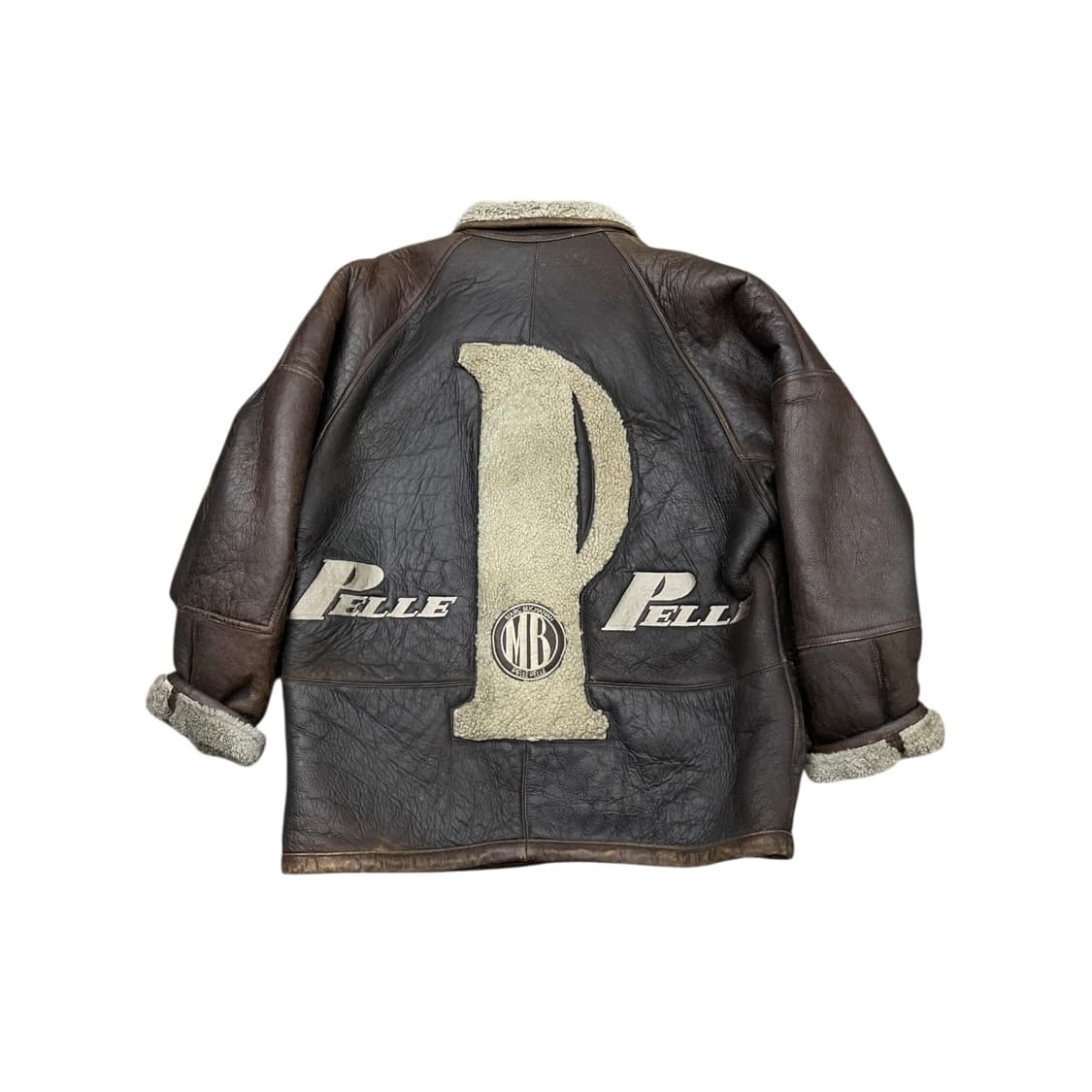 90s 펠레펠레 레더 무스탕 상품이미지3