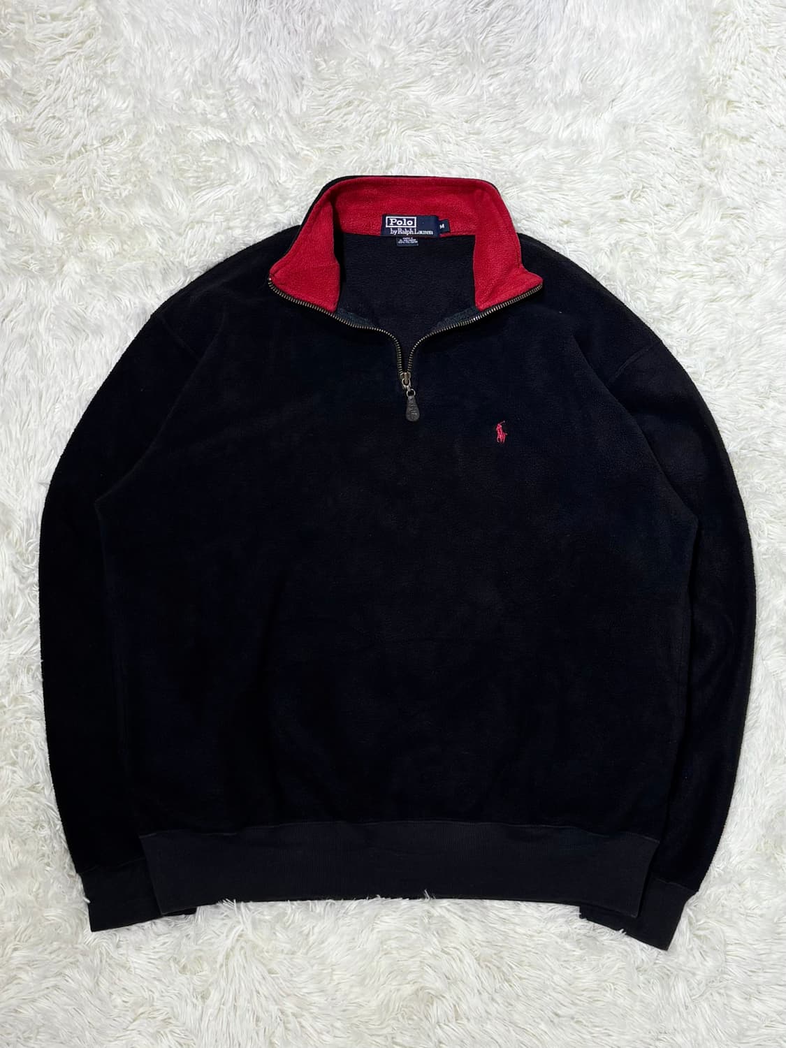 폴로랄프로렌 90‘s Japan 포니 후리스 반집업 상품이미지5