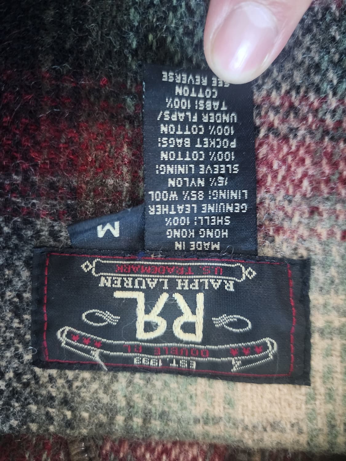 Rrl 더블알엘 브라운 레더 피코트 M 상품이미지2