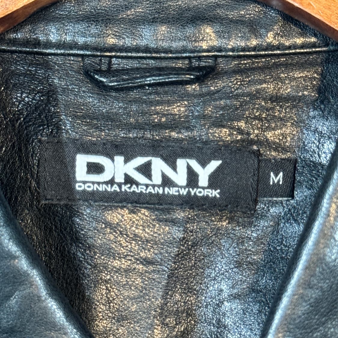 M) DKNY 블랙 리얼레더 양가죽 자켓 상품이미지6
