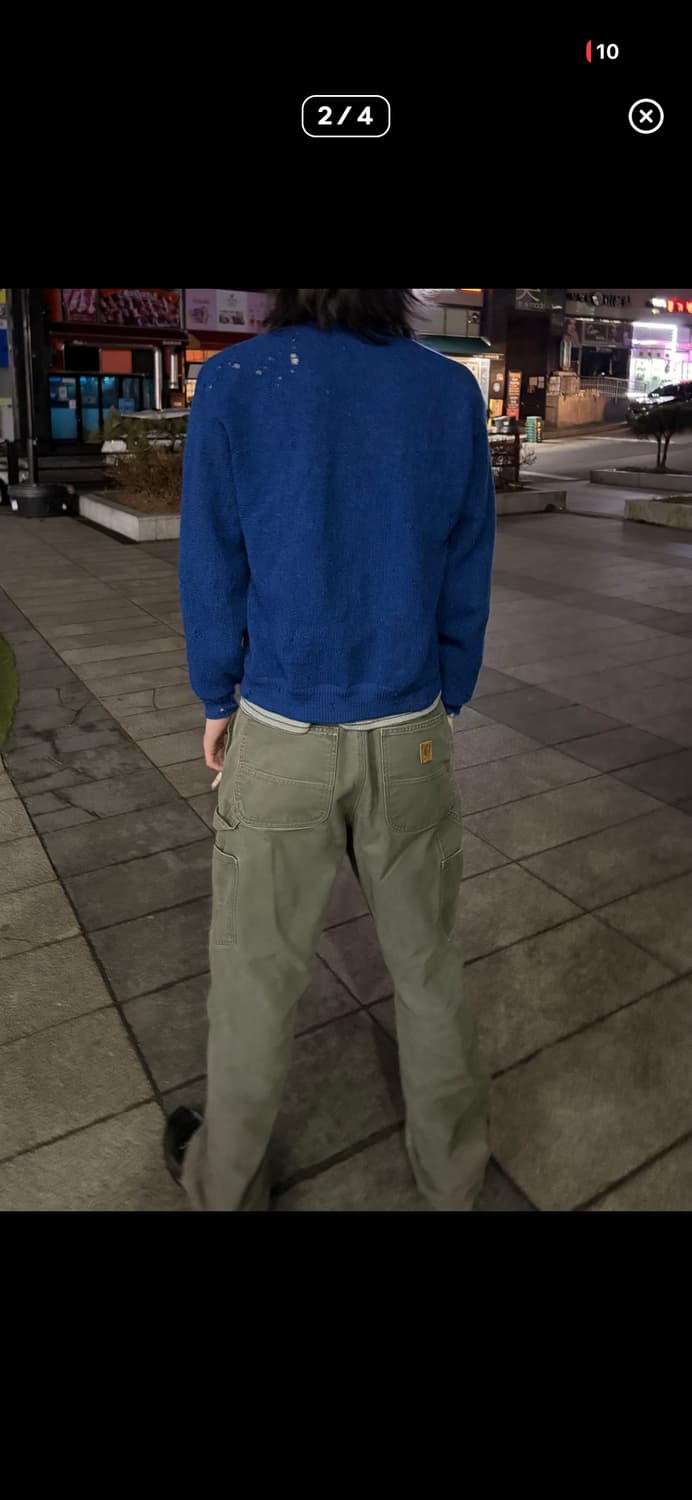 60~70년대 디스트레스 모헤어 가디건 상품이미지2