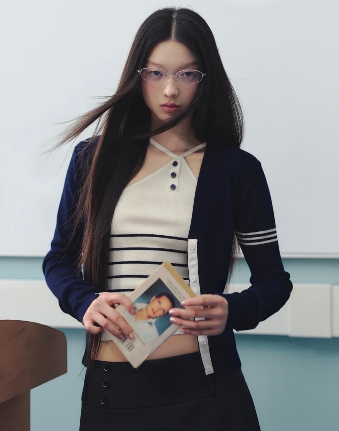 LLDC MODERN PREPPY Gracelyn Halter Top 홀 상품이미지1