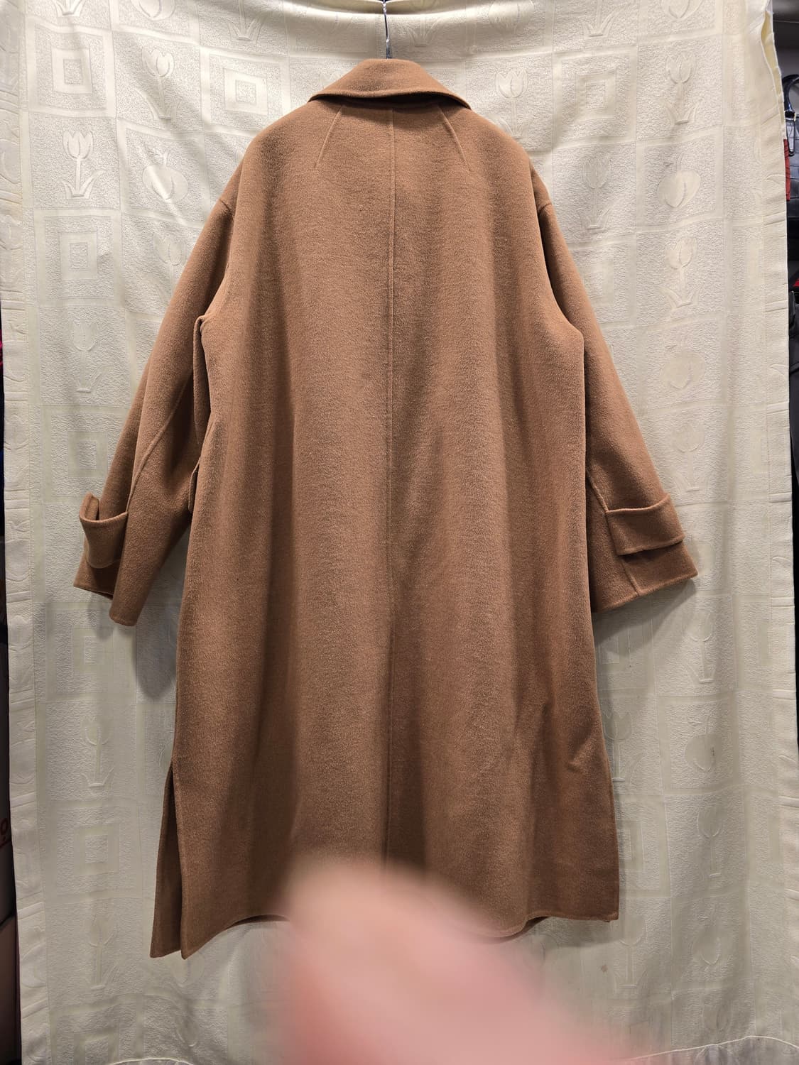 나이스클랍 모 캐시미어 혼방 핸드메이드 롱 코트 66~77 상품이미지5