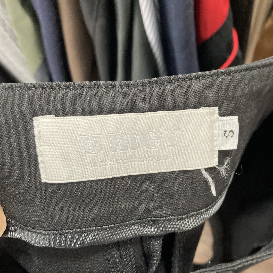 umer 유메르 여성하이웨스트반바지 블랙 25 상품이미지3