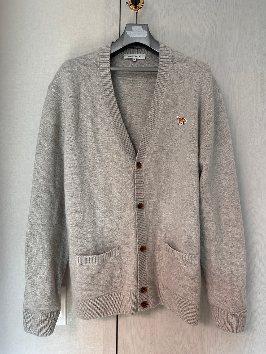 메종키츠네 베이비폭스 패치 레귤러 가디건 상품이미지1