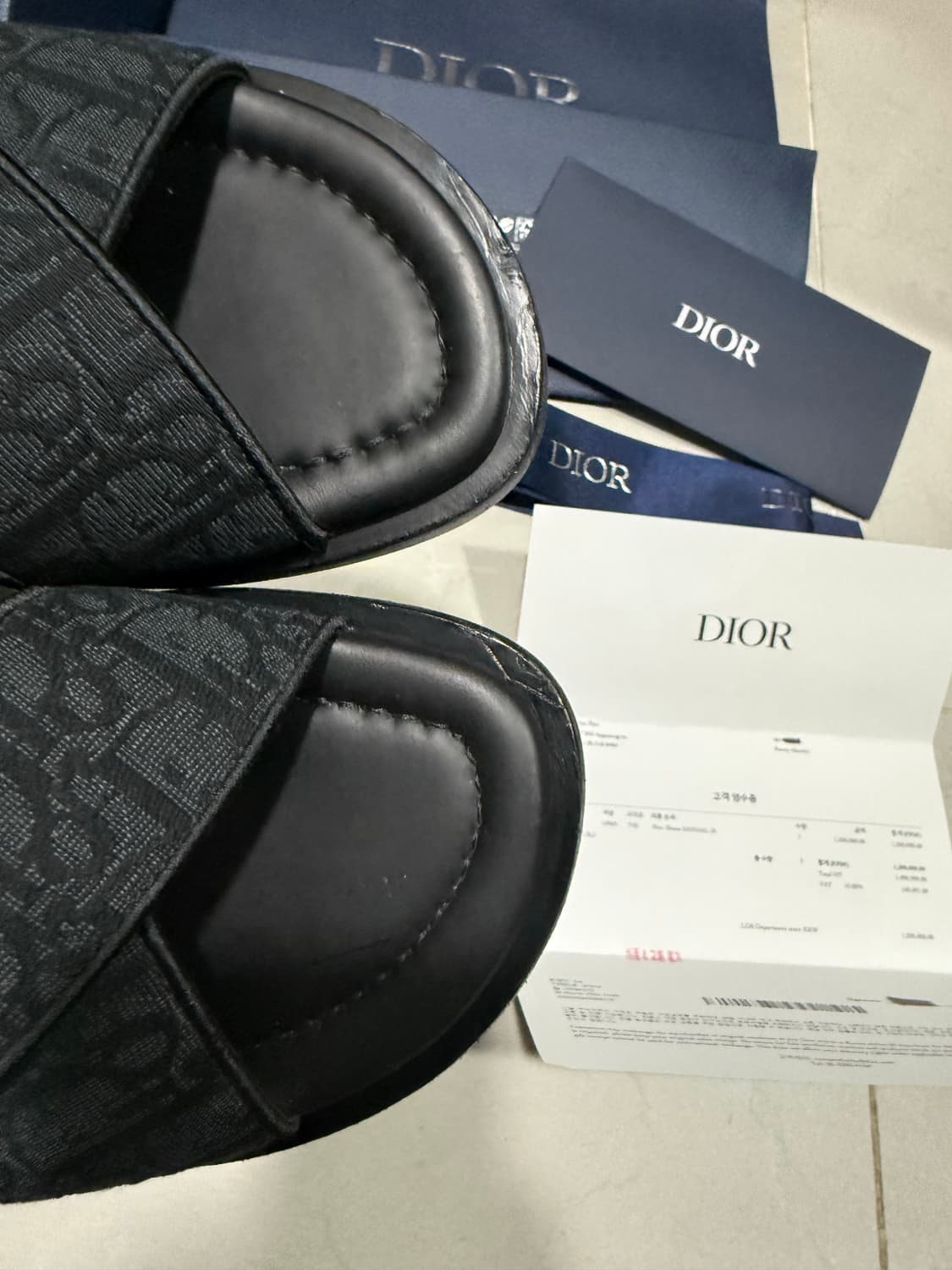[당일출고,풀박스] 25년 신형 새상품급 디올 알리아스 슬리퍼 상품이미지4