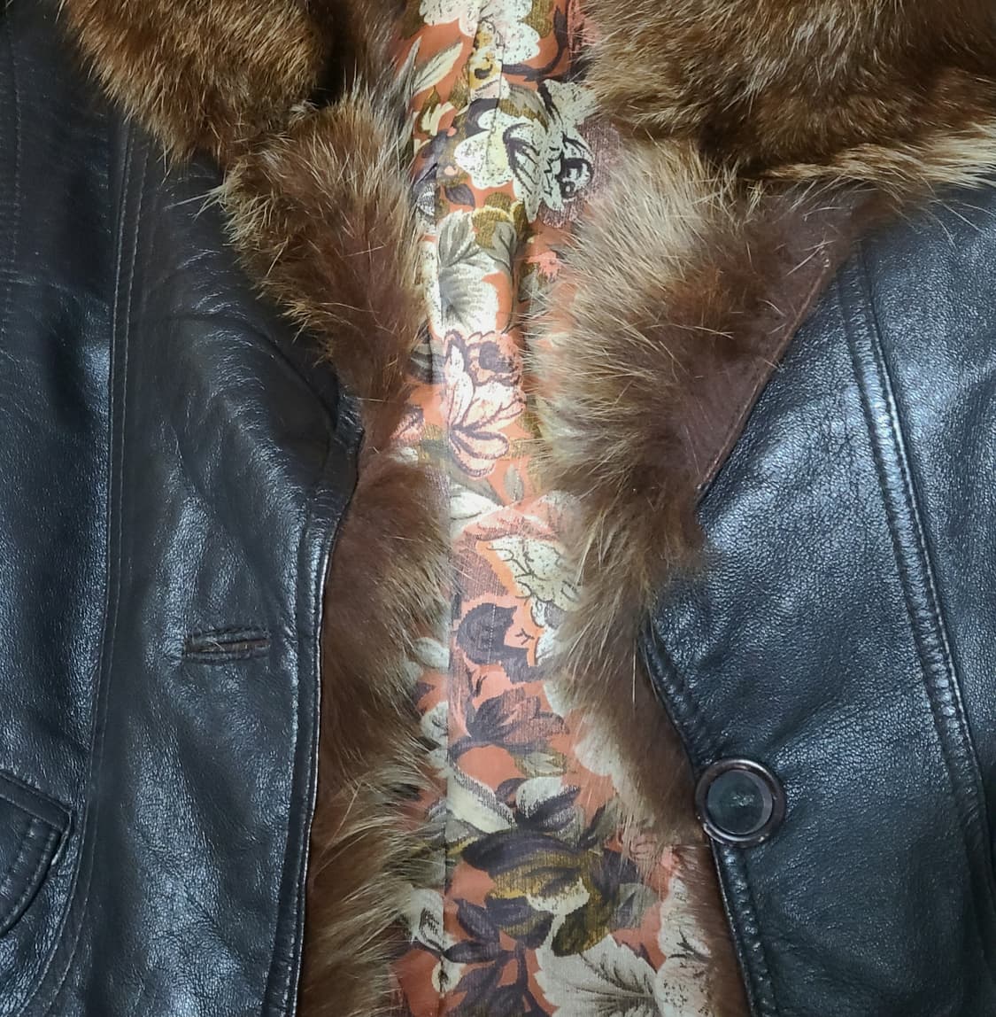 폭스퍼 가죽자켓 상품이미지3