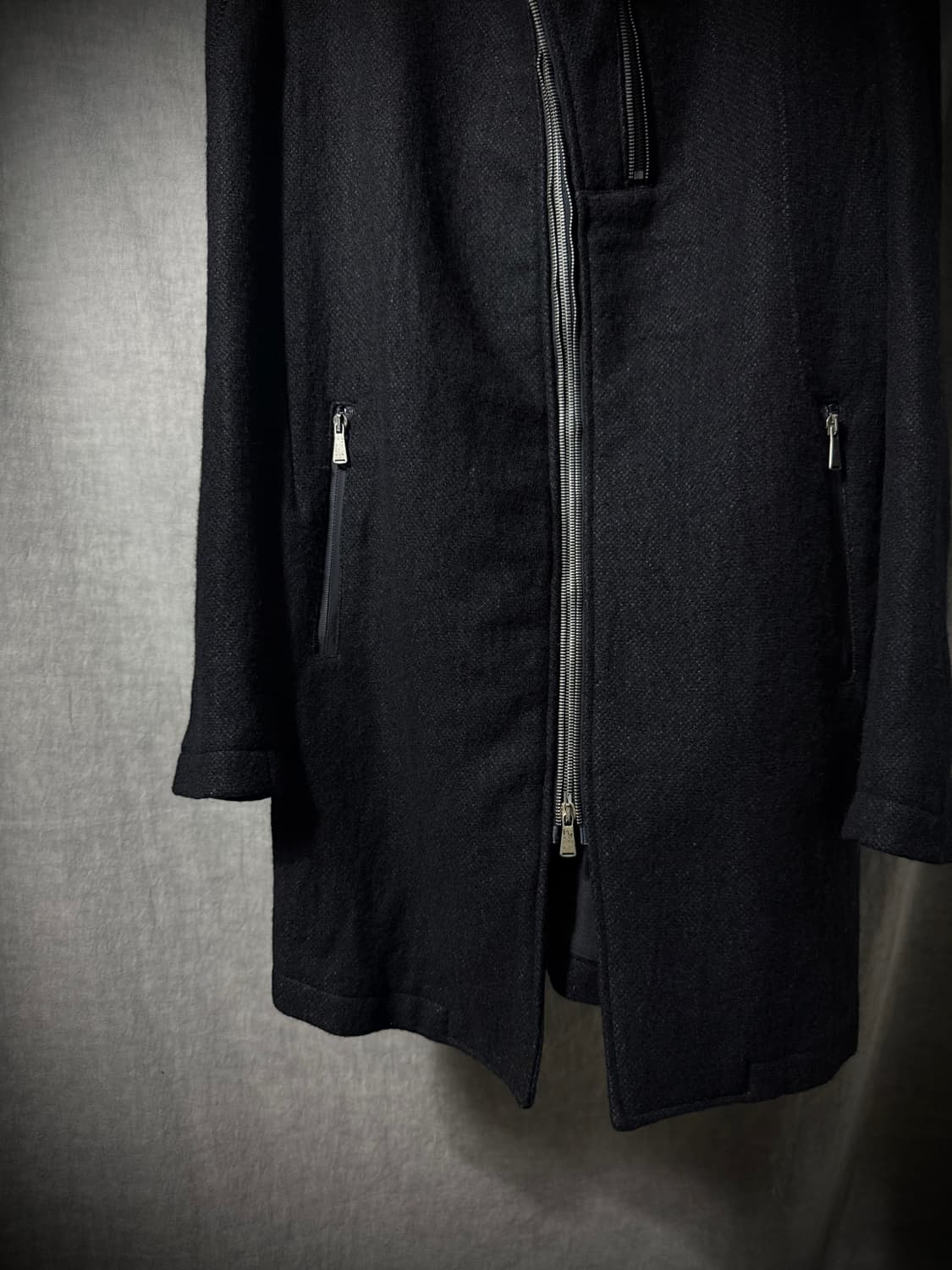 10sei0otto Asymmetric Double Zip Coat  상품이미지4