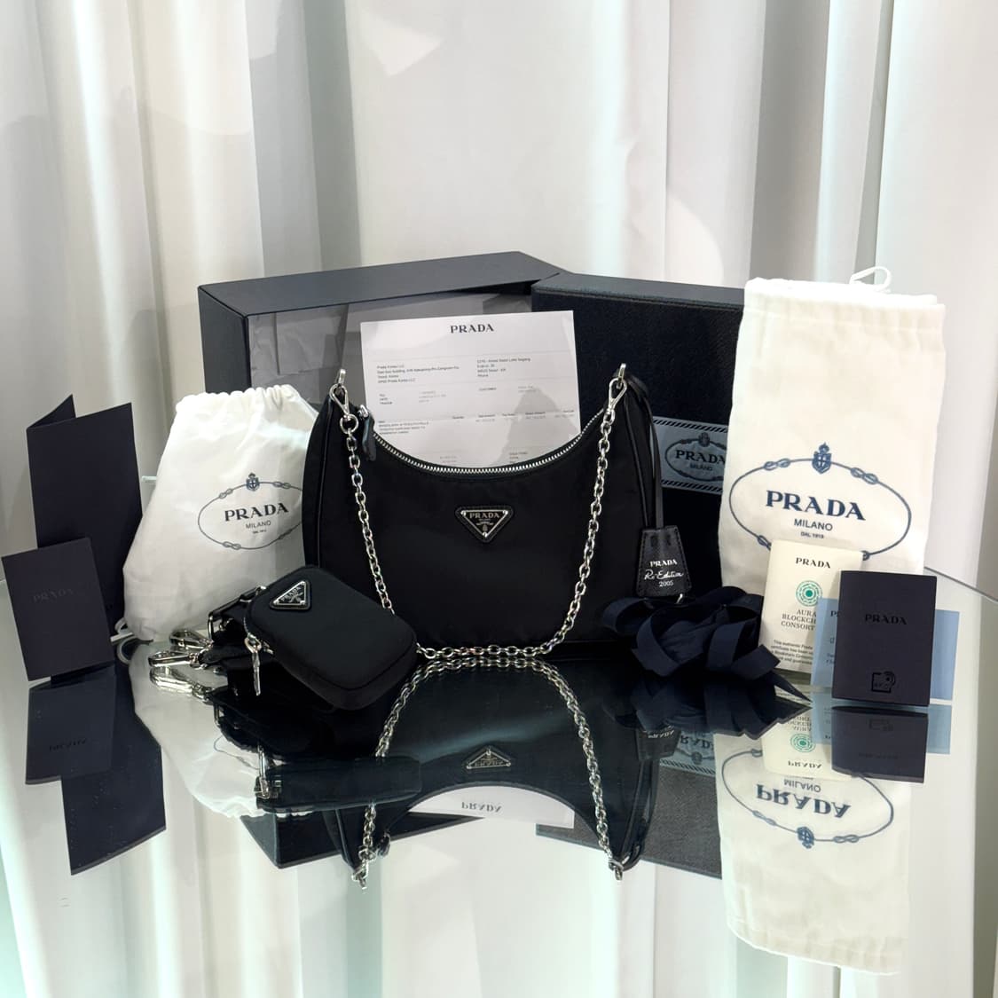 [정품] 프라다 리나일론 2005 리에디션 테수토 호보백  상품이미지1