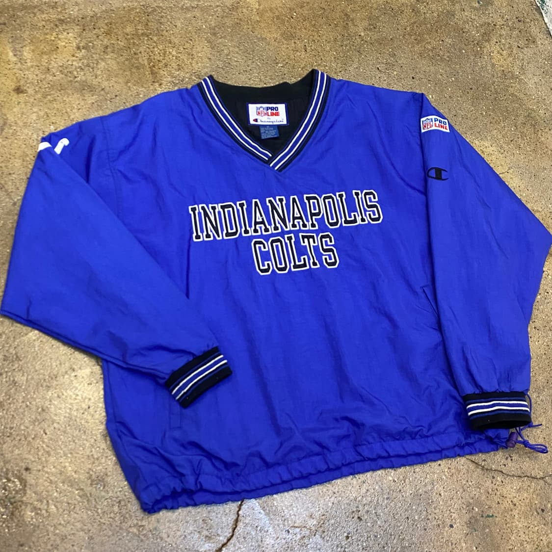 90s 미국 빈티지 챔피언 NFL 콜트 풀오버 바람막이 상품이미지2