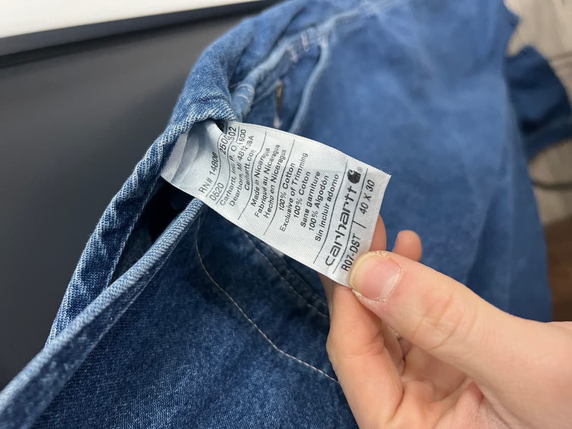 Carhartt 칼하트 카펜터 오버롤 데님 멜빵 상품이미지7