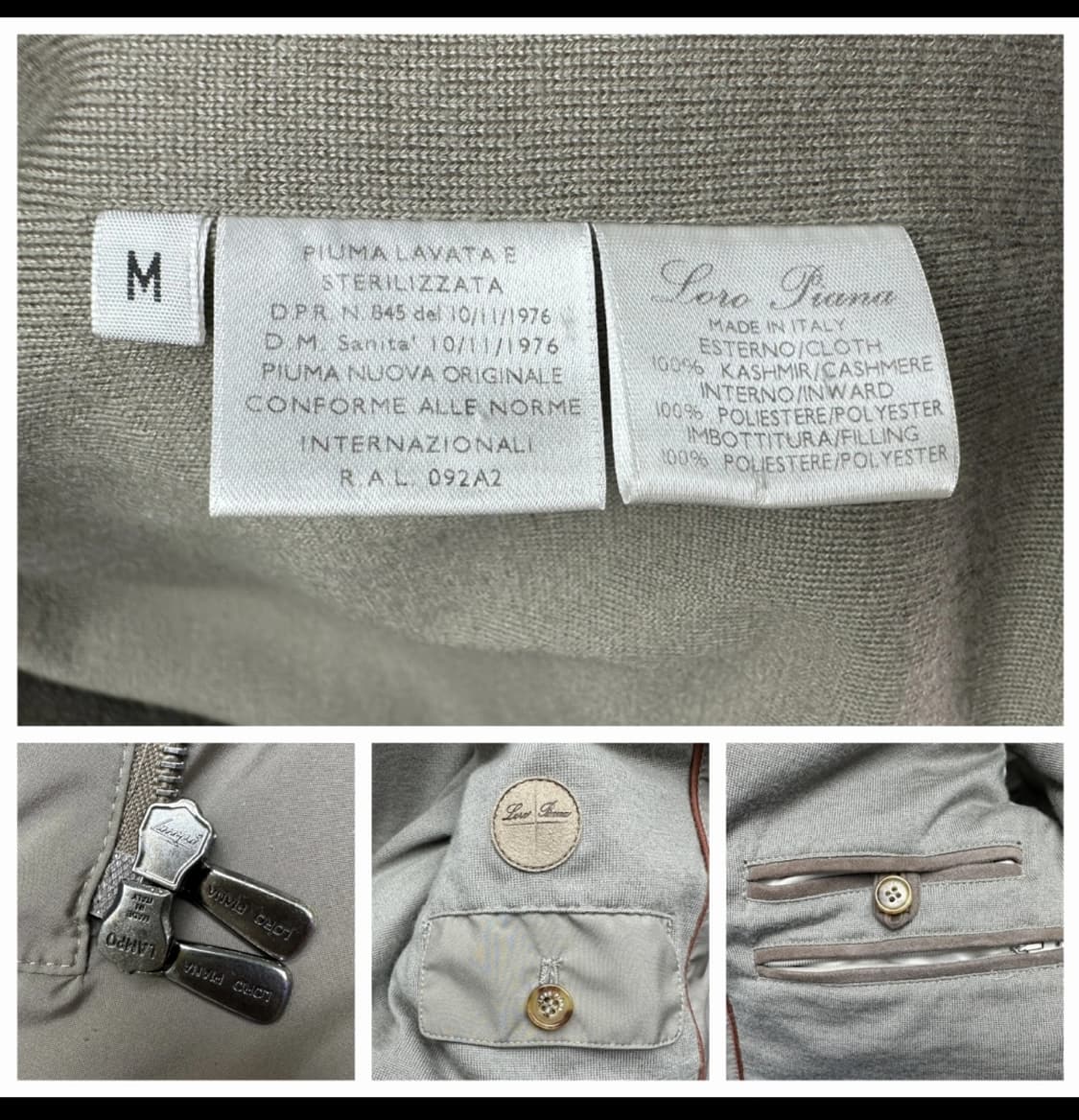 [정품인증서 포함] 로로피아나 로드스터 스톰시스템 구스다운 패딩 M 상품이미지7