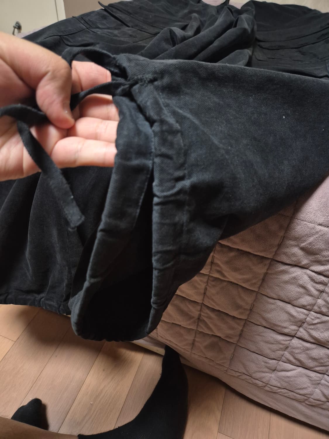 논노드(급처)더블포켓 카고팬츠 빈티지블랙3사이즈 판매합니다! 상품이미지7